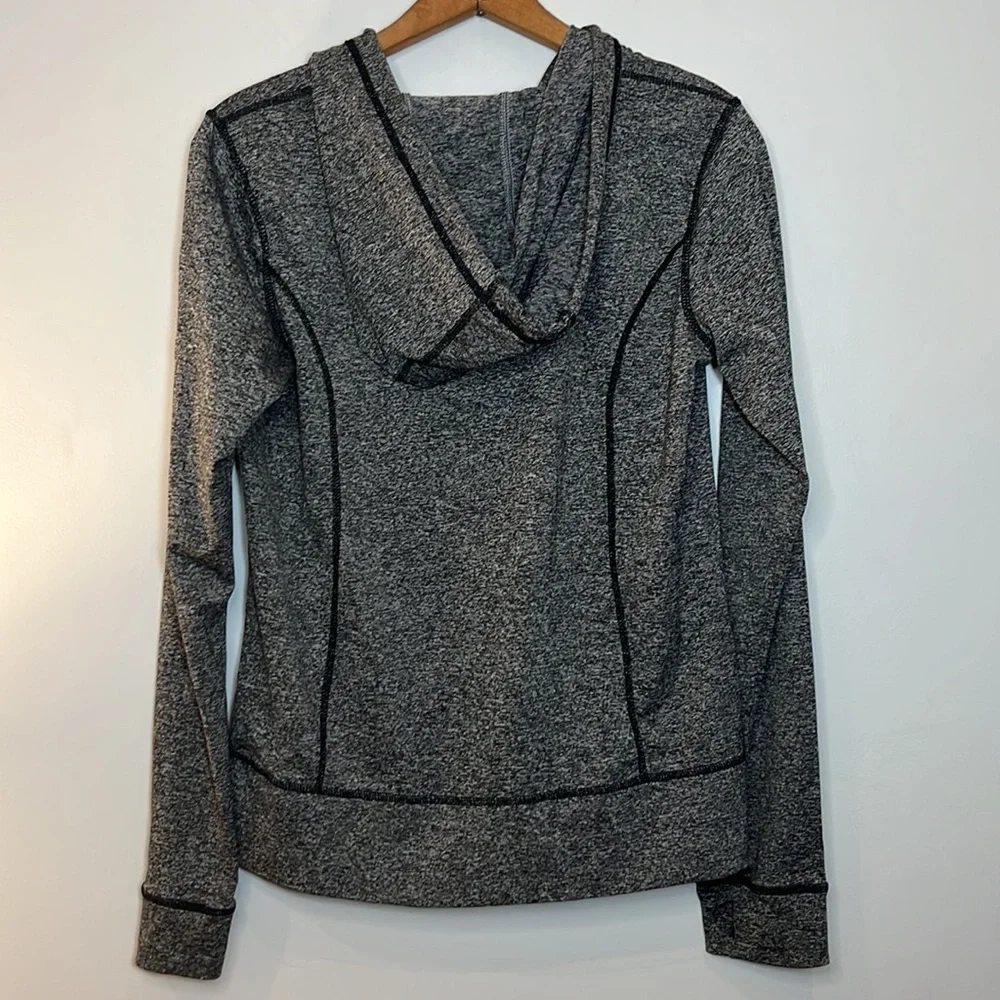 JGX performance active jacket long sleeve grey hoodie size medium - Picture 3 of 3